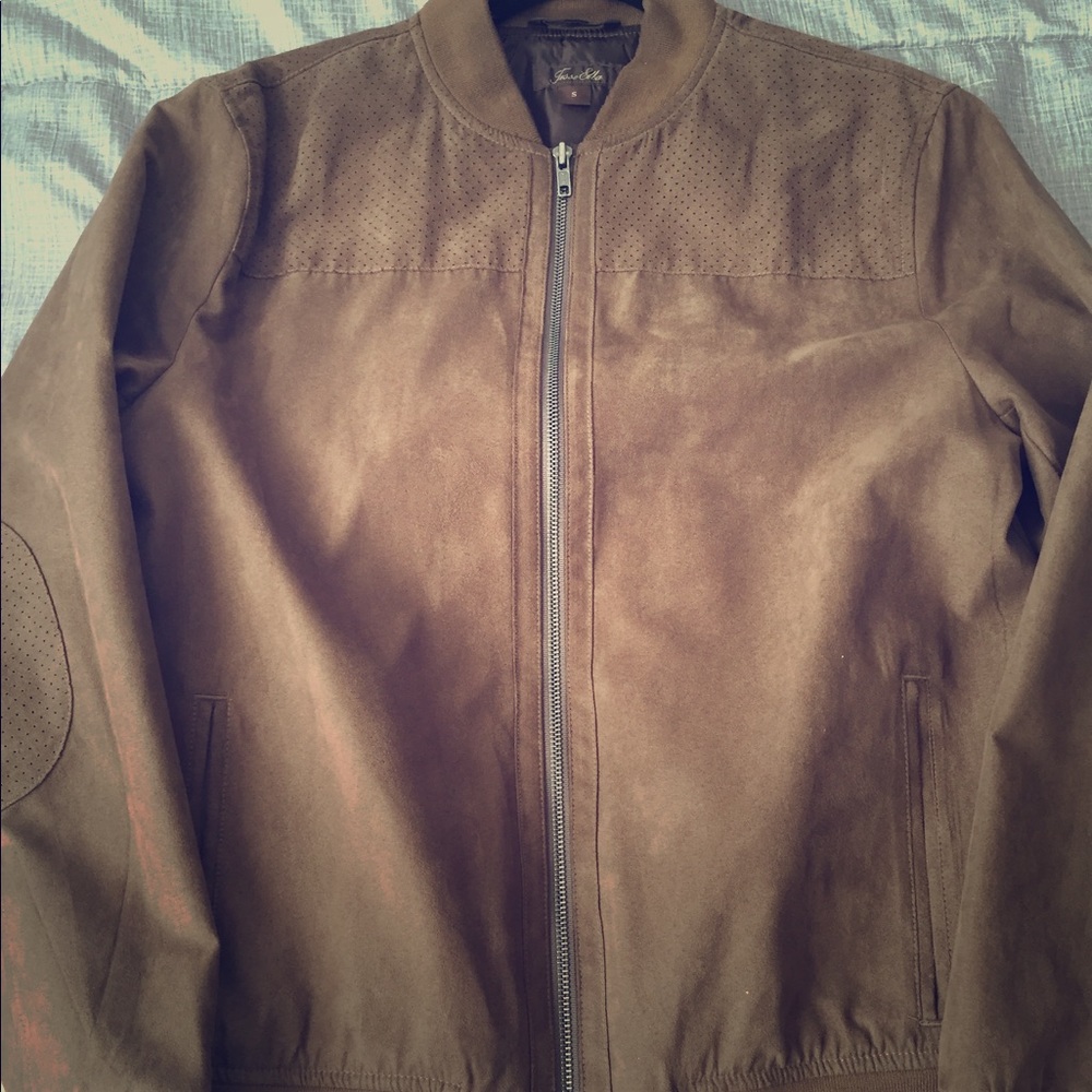 Micro Suede Bomber Jacket